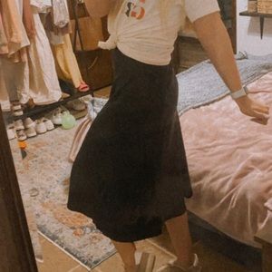 Black Midi Skirt